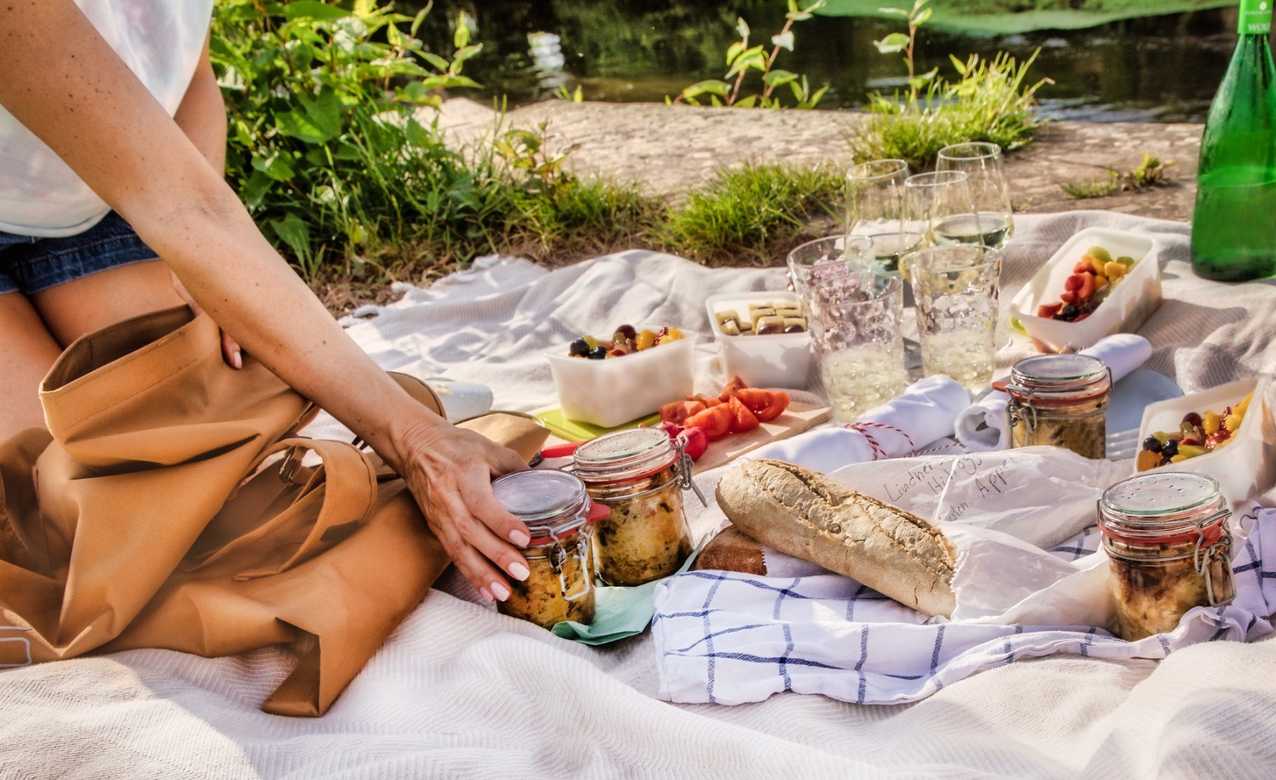 Picknick am Wegesrand